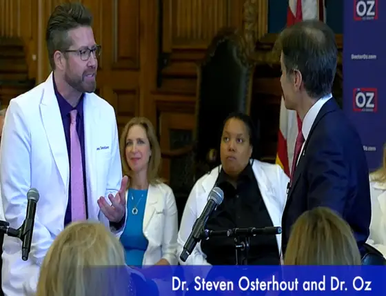 Dr. Osterhout with Dr. Oz